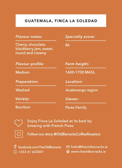 Guatemala, Finca La Soledad