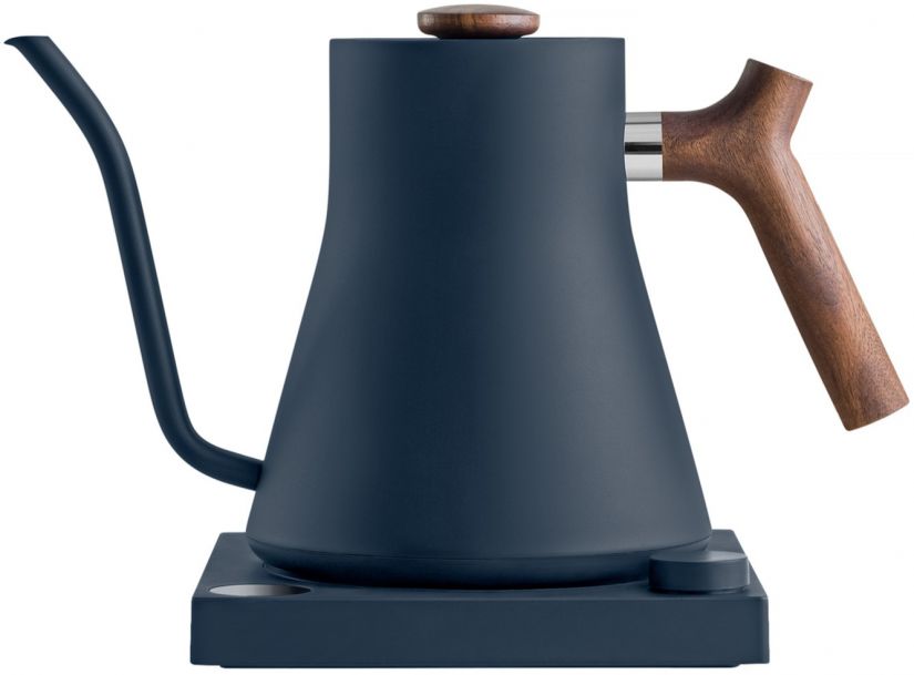 Fellow Stagg EKG 0.9Ltr Kettle Blue with Walnut accents