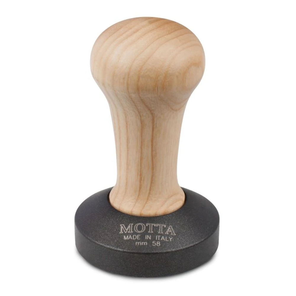 Motta Coffee Tamper 58MM Brown handle , Black base