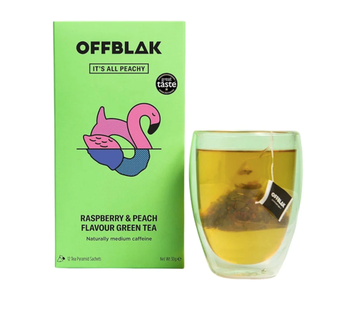 OFFBLAK Raspberry & Peach Flavour Green Tea