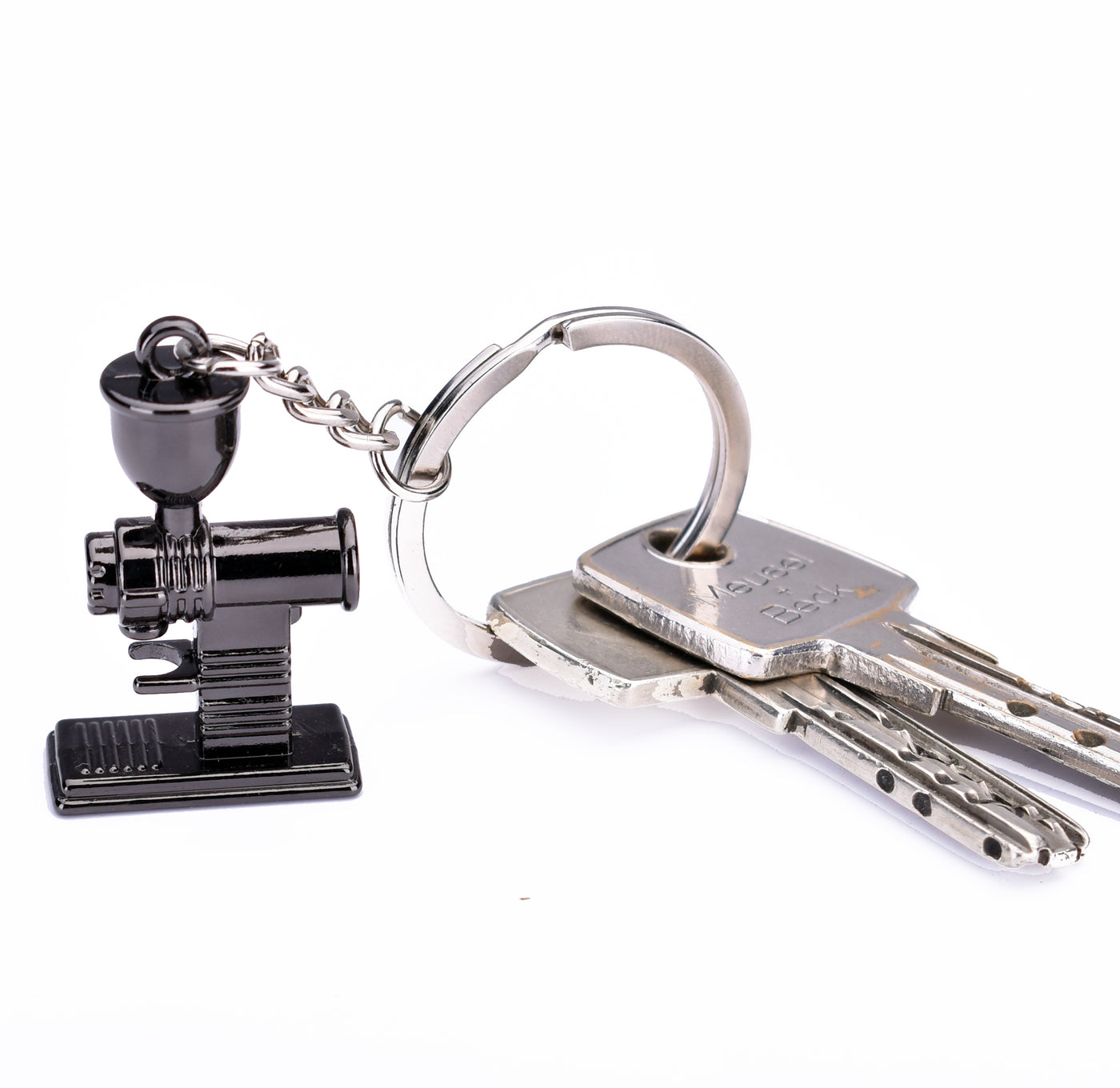 Grinder Keyring Gunmetal