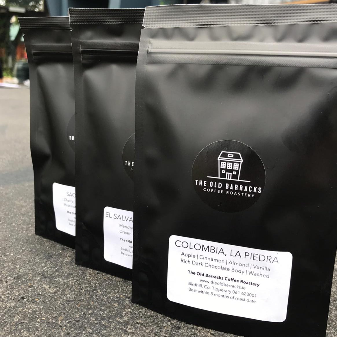 3 x The Old Barracks Coffee Sample Bags